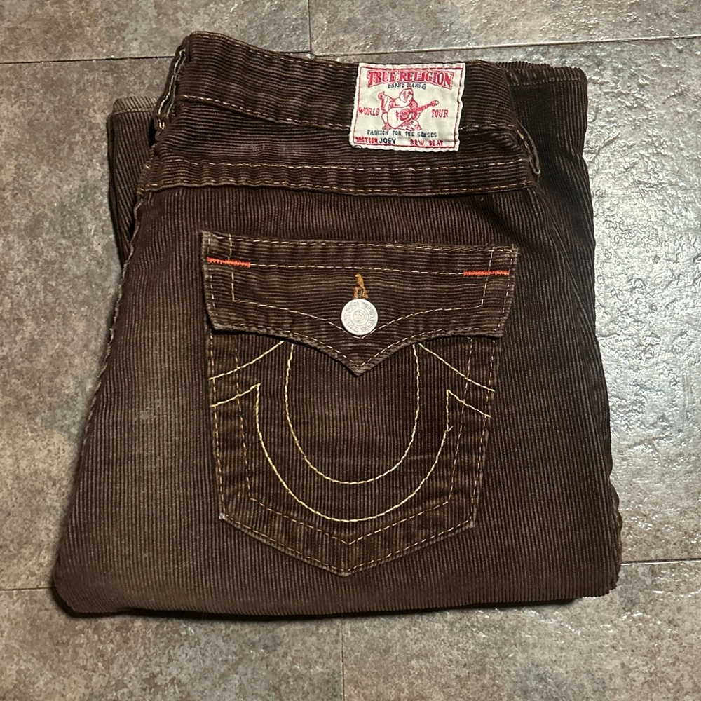 True Religion Corduroy Flare Pants